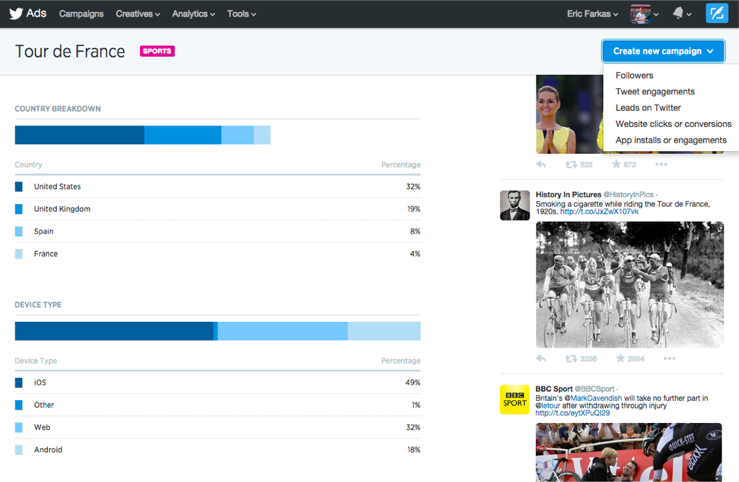 Attivazione Evento Twitter